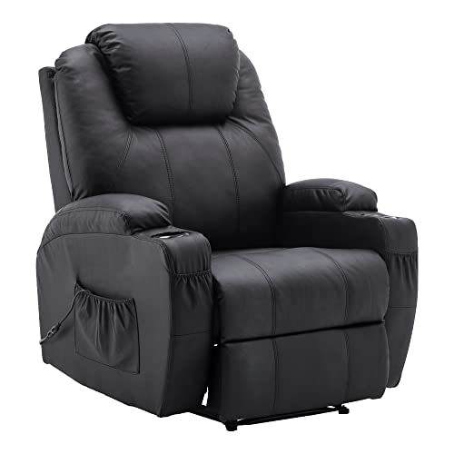 MCombo Relaxsessel 7061BK mit Heizung